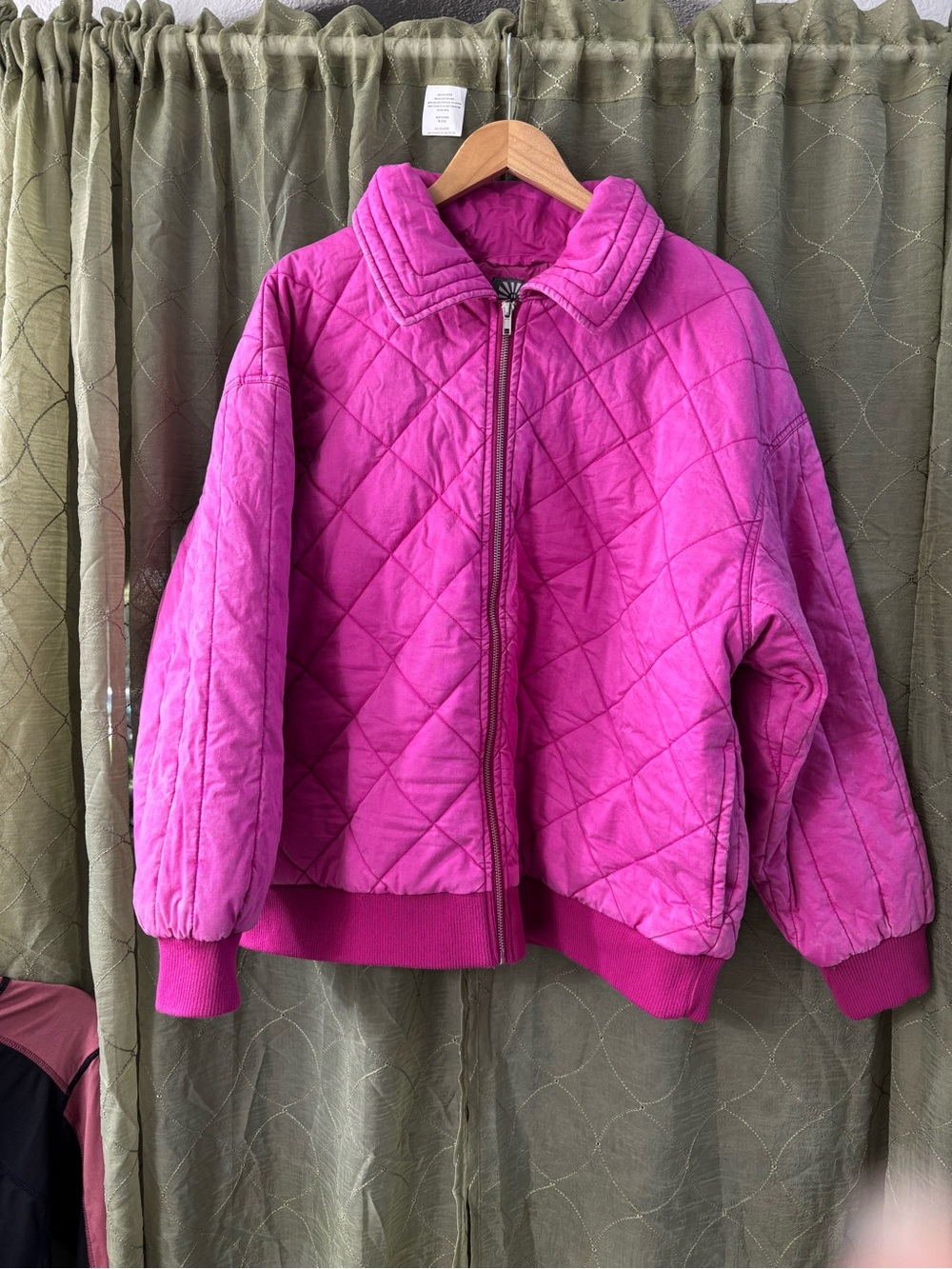 Coco & Shay Quilted Pink Puffer Jacket - Lightweight Zip Front